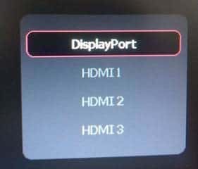 Choisir Source Dépanner No Signal Detected