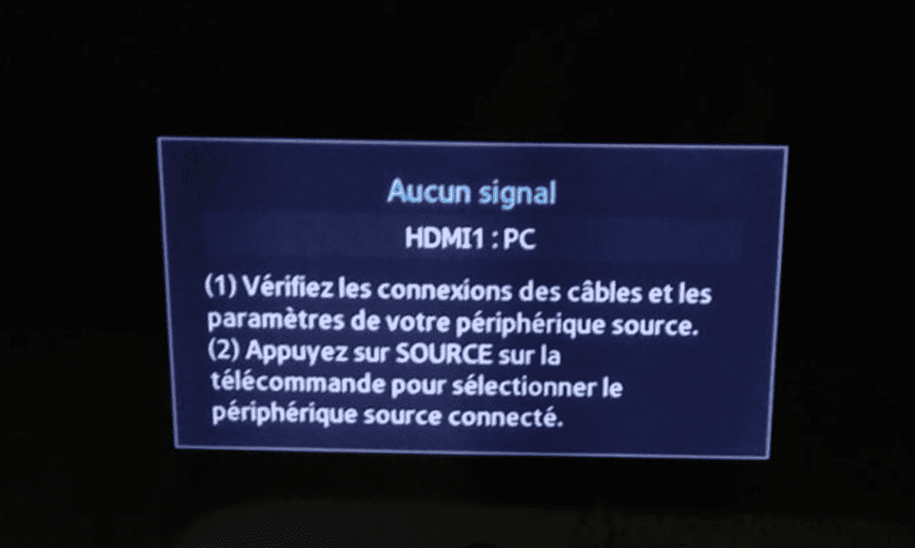 Pas De Signal - pas d'image sur pc, un technicien informatique intervient