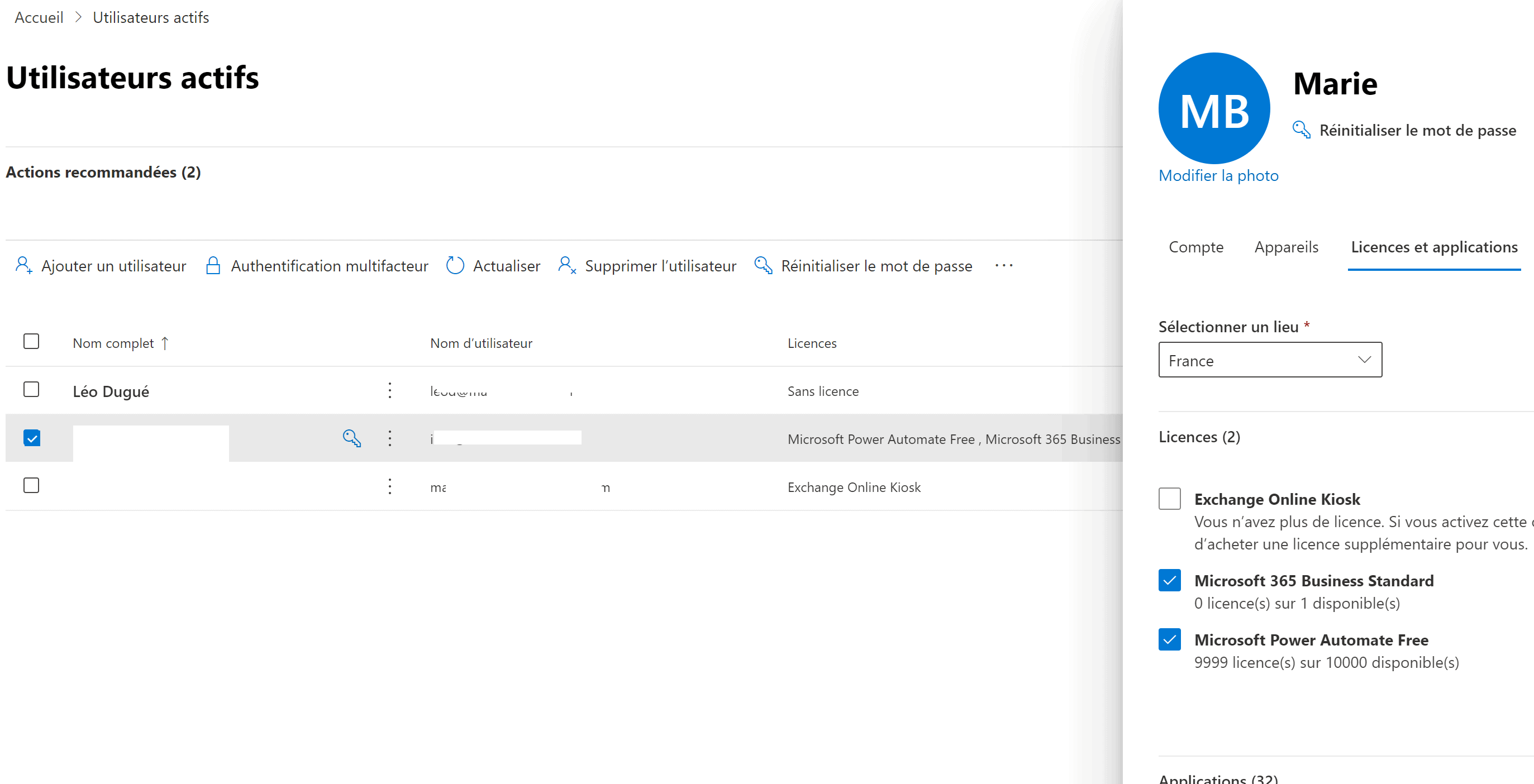 Ajout Utilisateur Microsoft 365