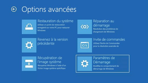 Demarrage Windows Parametres De Demarrage