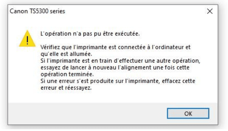 Dépannage informatique à domicile d'une imprimante canon