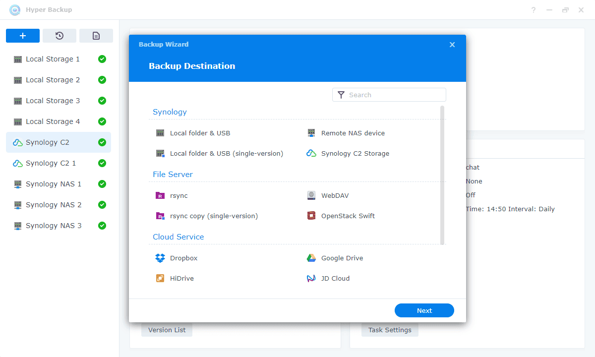 Installation Hyperbackup sur NAS Synology
