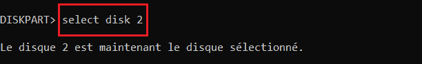 Select Disk N