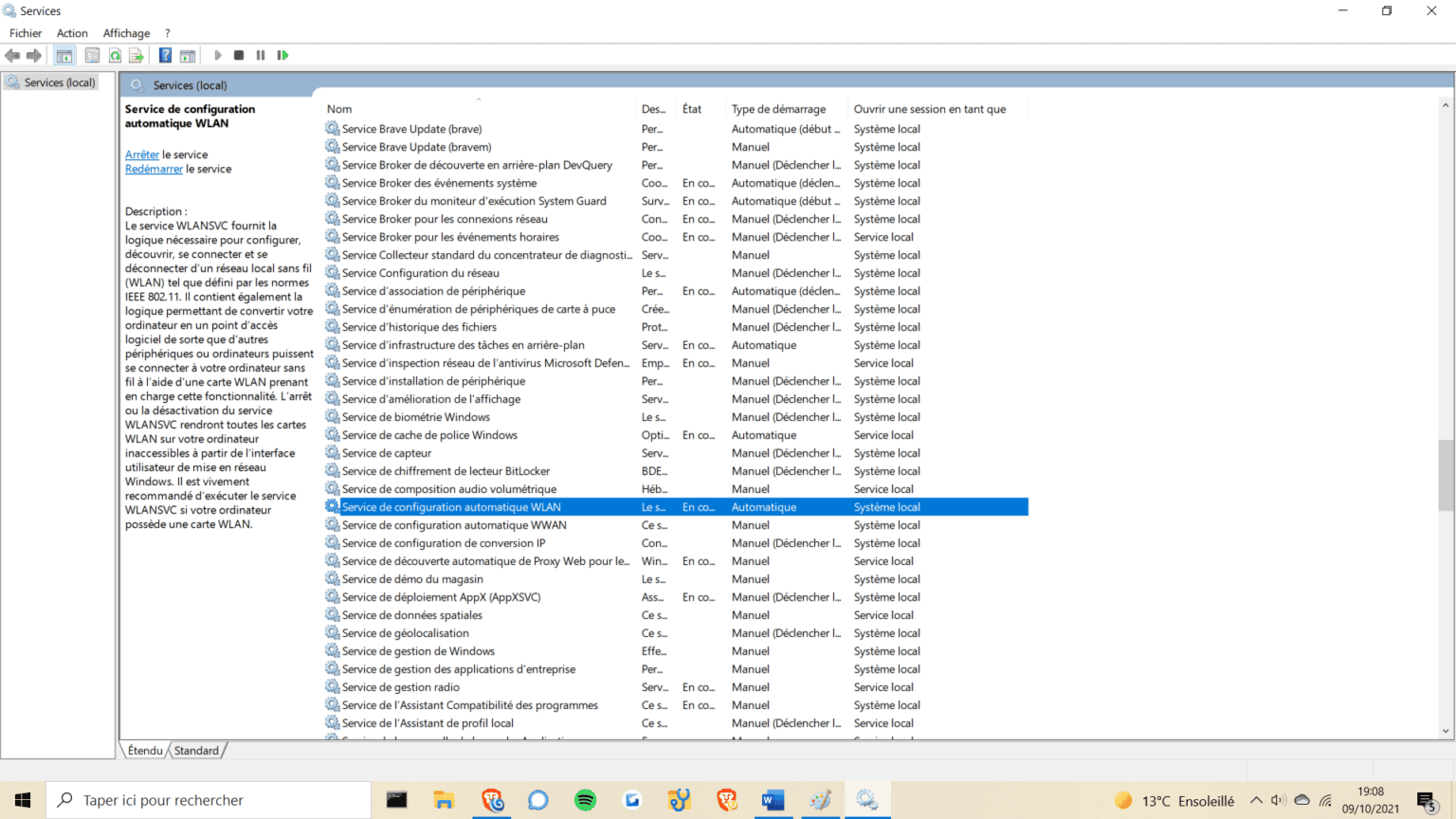Service De Configuration Automatique Windows 10