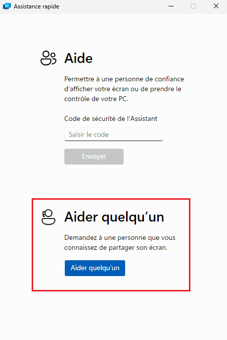 Aider quelqu'un