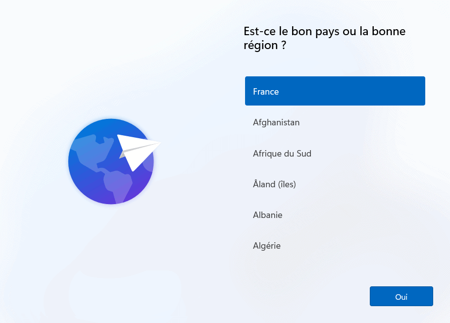 Choix Pays