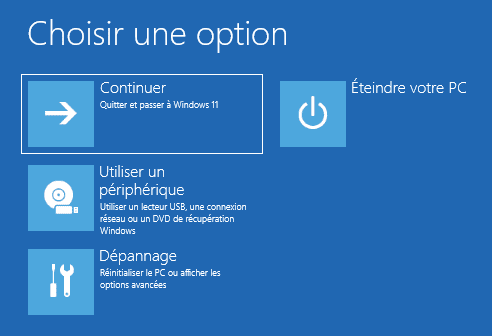 Continuer Dans Windows