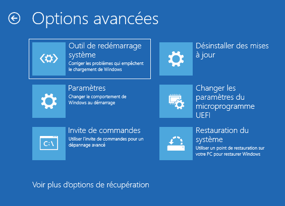 Outil Redemarrage Systeme