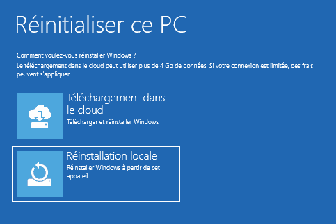 Reinstallation Locale