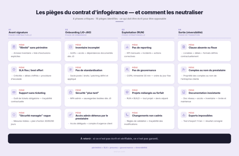 risques et pieges contrat infogerance